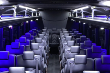 Bloomington Charter Bus Interior