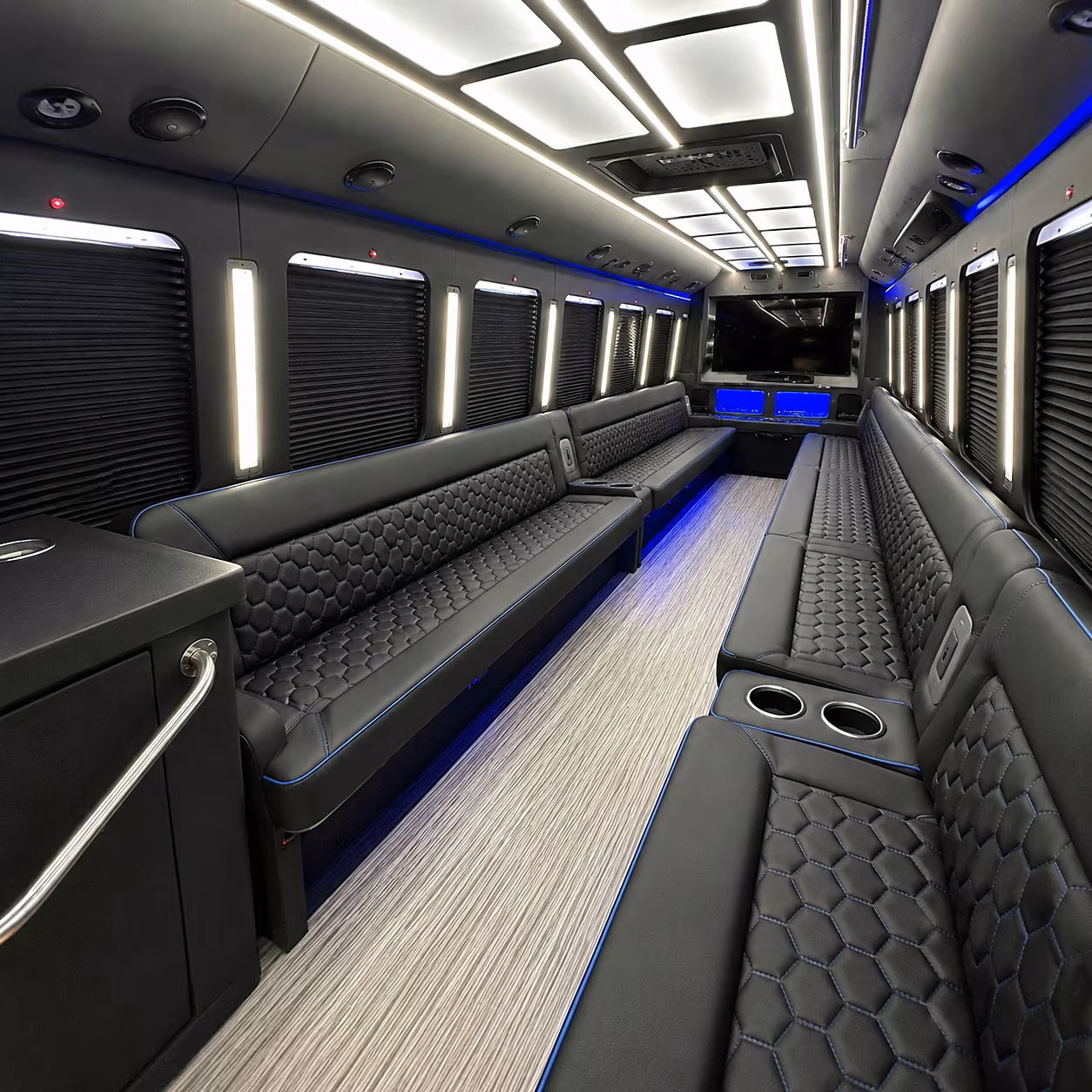 bloomington party bus rentals inside