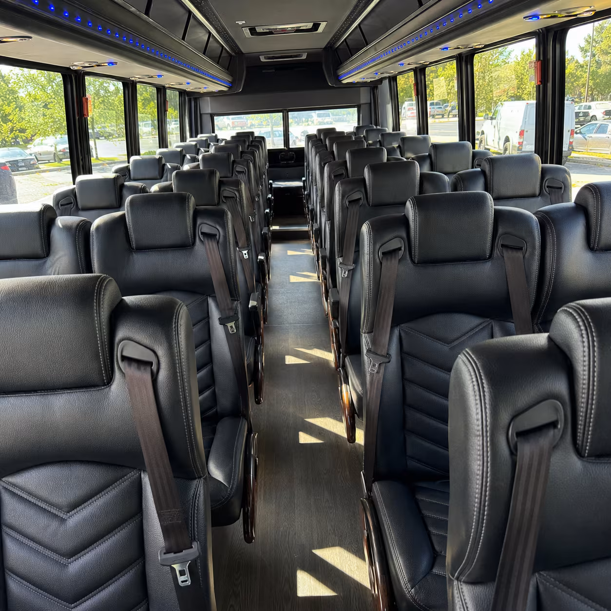 bloomington wedding transportation onboard seating
